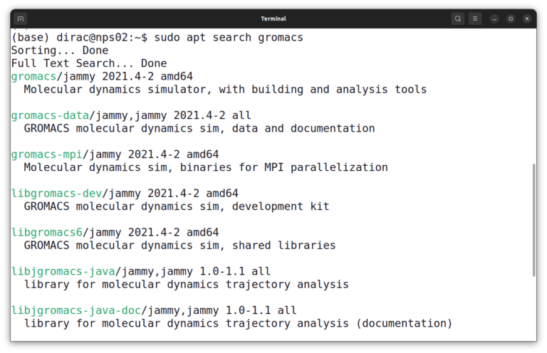 search_GROMACS_for_Linux