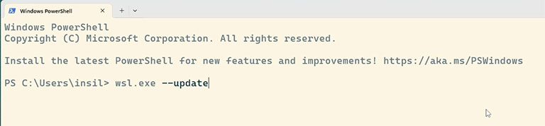how to update windows subsystem for linux (WSL)